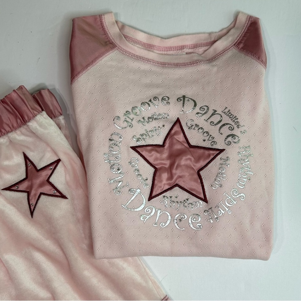 Limited Too Pink Star Pajama Top